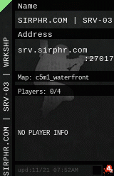 SIRPHR.COM | SRV-03 | WRKSHP